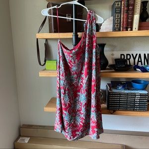 LOFT one shoulder cocktail dress sz L